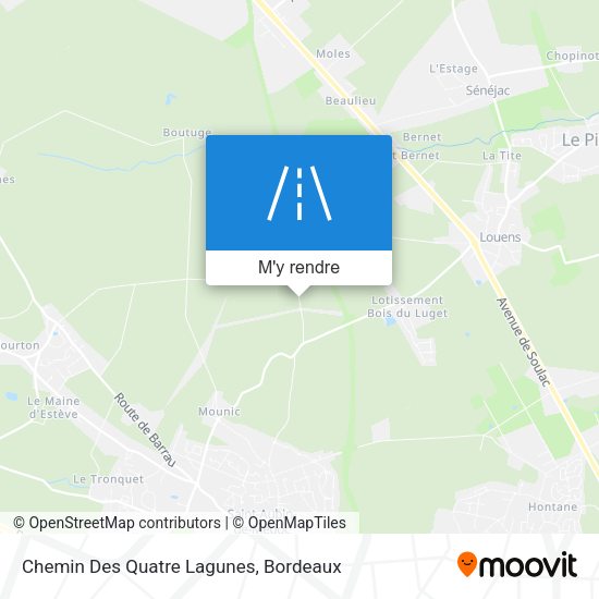 Chemin Des Quatre Lagunes plan