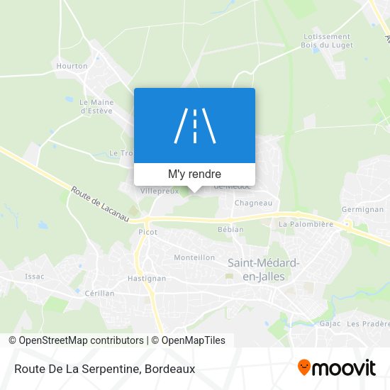 Route De La Serpentine plan