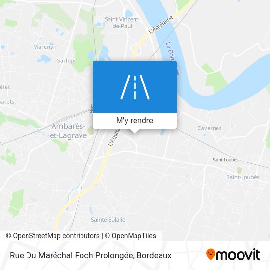 Rue Du Maréchal Foch Prolongée plan