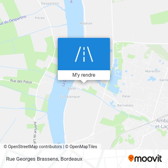Rue Georges Brassens plan