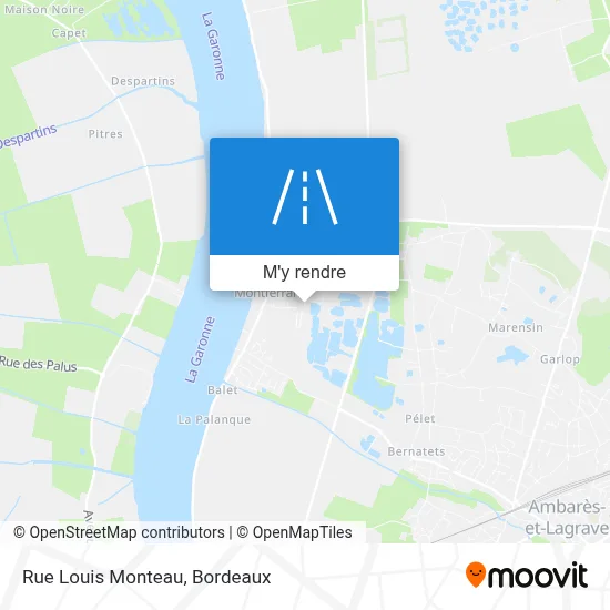 Rue Louis Monteau plan