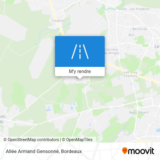 Allée Armand Gensonné plan