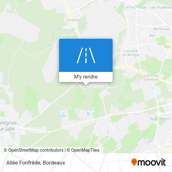 Allée Fonfrède plan