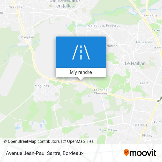 Avenue Jean-Paul Sartre plan