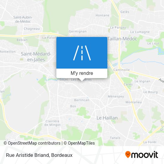 Rue Aristide Briand plan