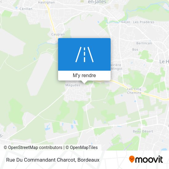 Rue Du Commandant Charcot plan