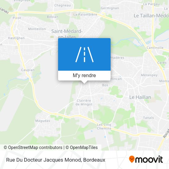 Rue Du Docteur Jacques Monod plan
