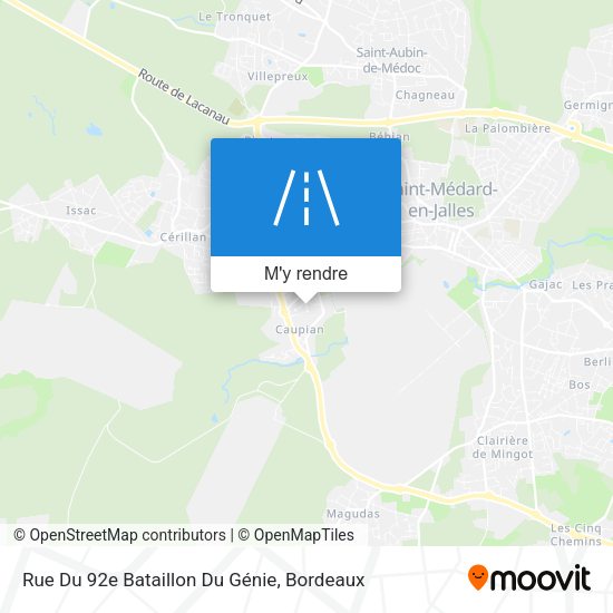 Rue Du 92e Bataillon Du Génie plan