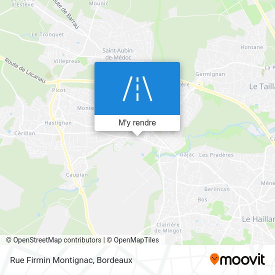 Rue Firmin Montignac plan