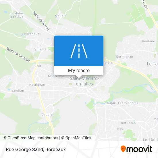 Rue George Sand plan