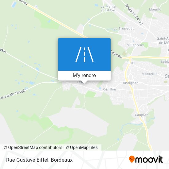 Rue Gustave Eiffel plan