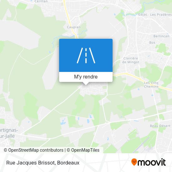 Rue Jacques Brissot plan