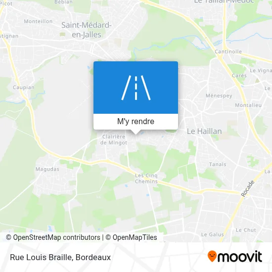 Rue Louis Braille plan