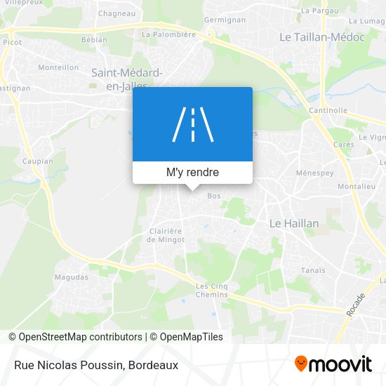 Rue Nicolas Poussin plan