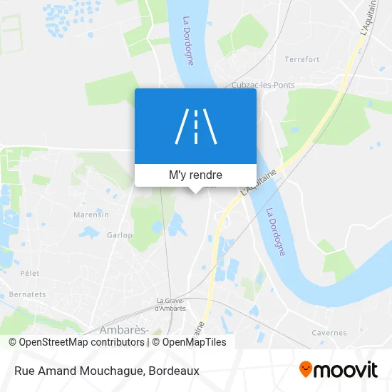 Rue Amand Mouchague plan