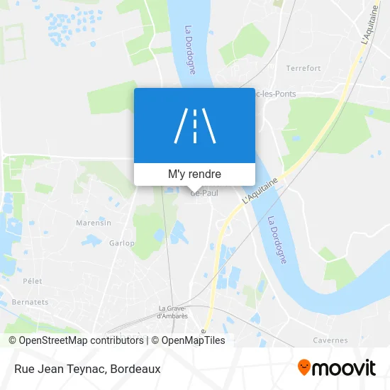 Rue Jean Teynac plan