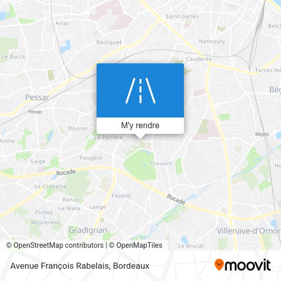 Avenue François Rabelais plan