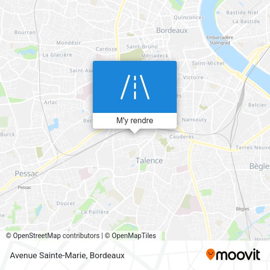 Avenue Sainte-Marie plan