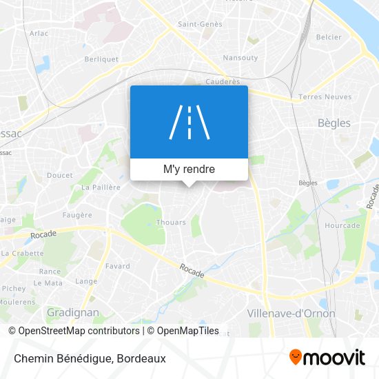 Chemin Bénédigue plan