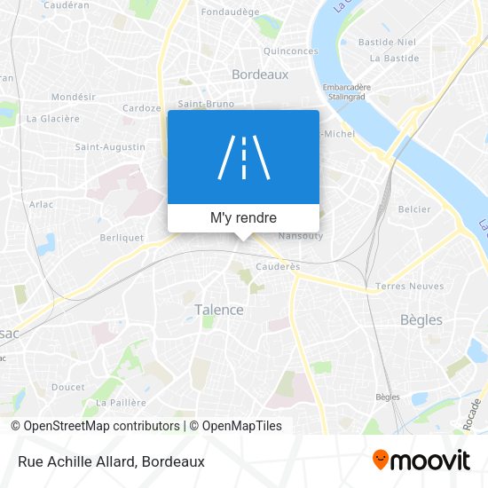 Rue Achille Allard plan