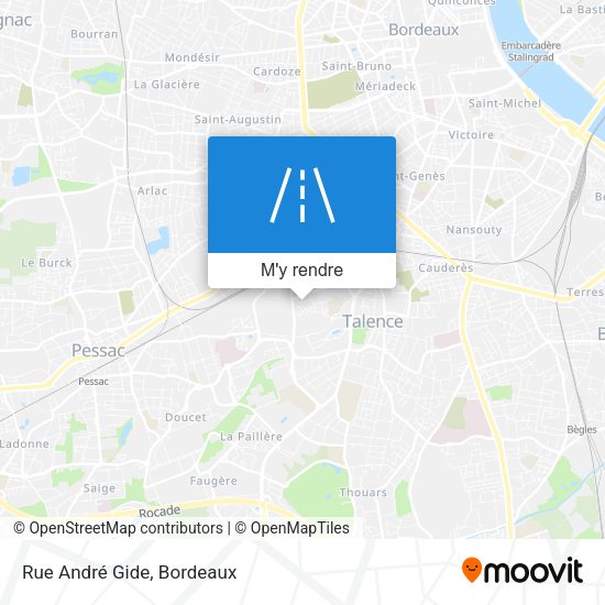 Rue André Gide plan
