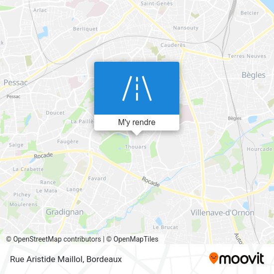 Rue Aristide Maillol plan