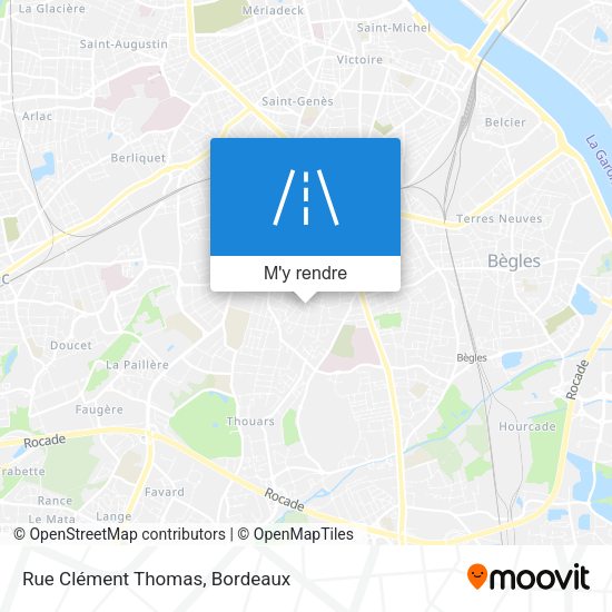 Rue Clément Thomas plan