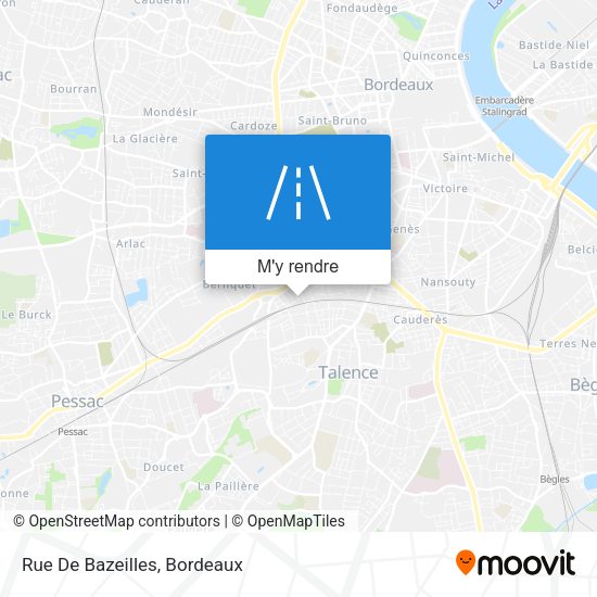 Rue De Bazeilles plan