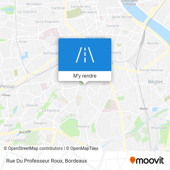 Rue Du Professeur Roux plan