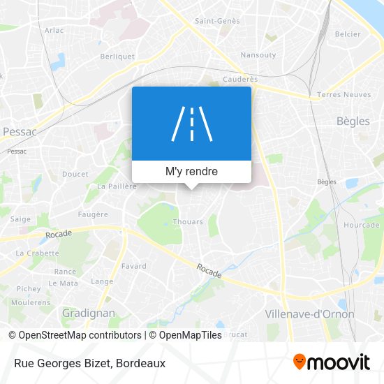 Rue Georges Bizet plan