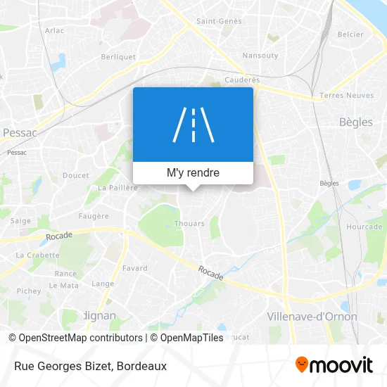 Rue Georges Bizet plan