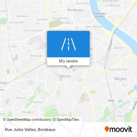 Rue Jules Valles plan