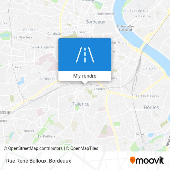 Rue René Balloux plan