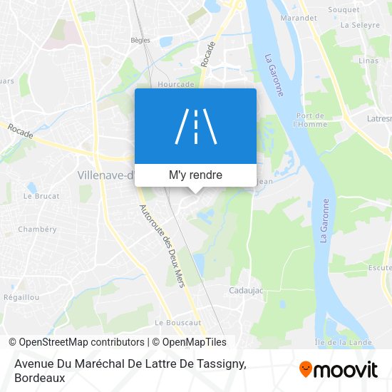 Avenue Du Maréchal De Lattre De Tassigny plan