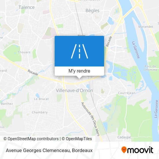 Avenue Georges Clemenceau plan