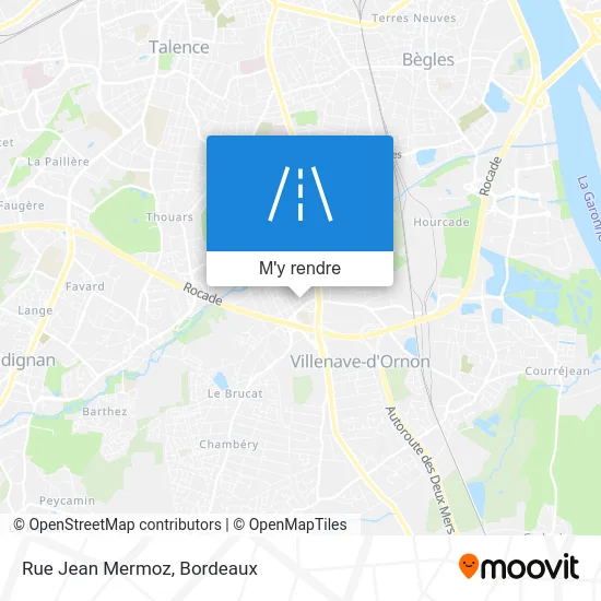 Rue Jean Mermoz plan