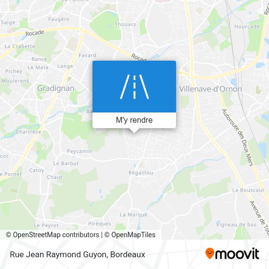 Rue Jean Raymond Guyon plan