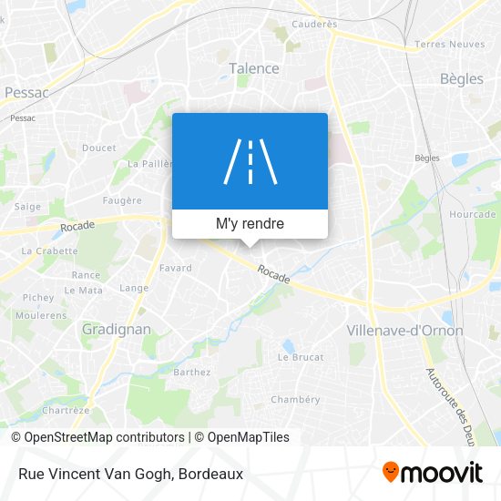 Rue Vincent Van Gogh plan