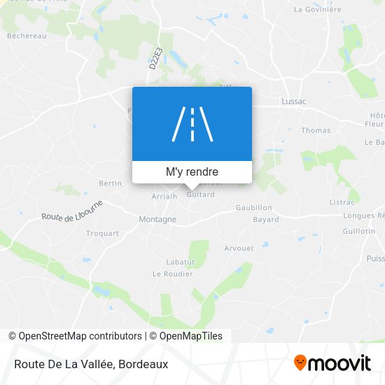 Route De La Vallée plan