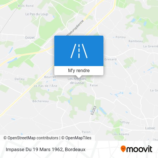 Impasse Du 19 Mars 1962 plan