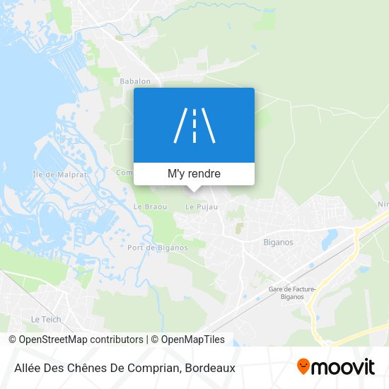Allée Des Chênes De Comprian plan