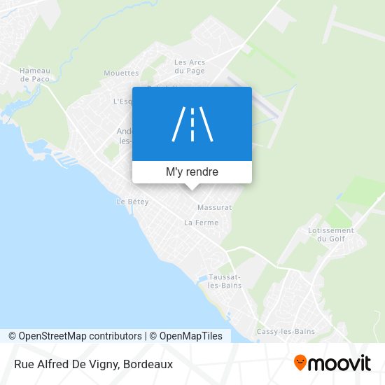 Rue Alfred De Vigny plan