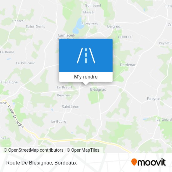 Route De Blésignac plan