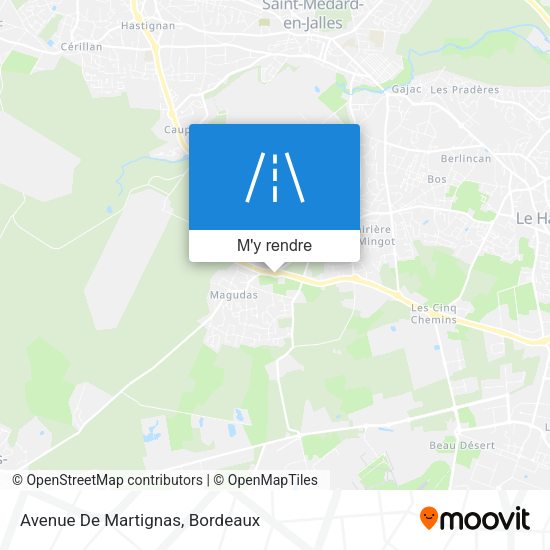 Avenue De Martignas plan