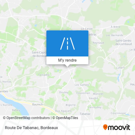 Route De Tabanac plan