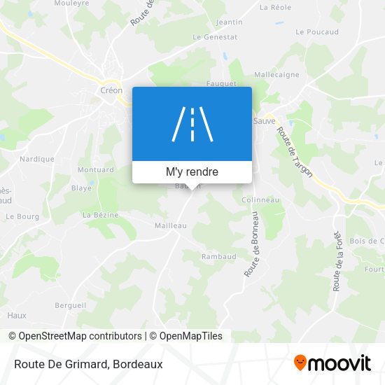 Route De Grimard plan
