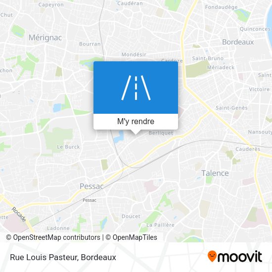 Rue Louis Pasteur plan