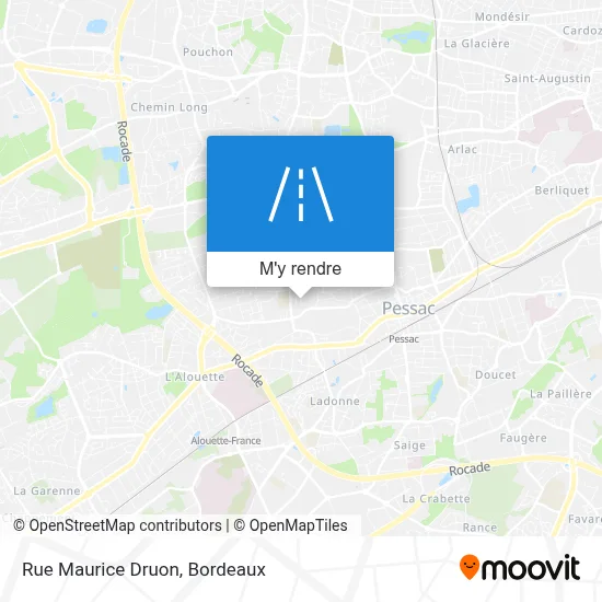 Rue Maurice Druon plan