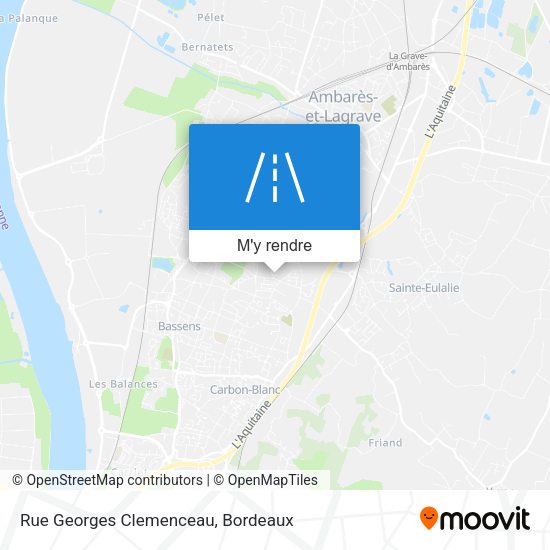 Rue Georges Clemenceau plan