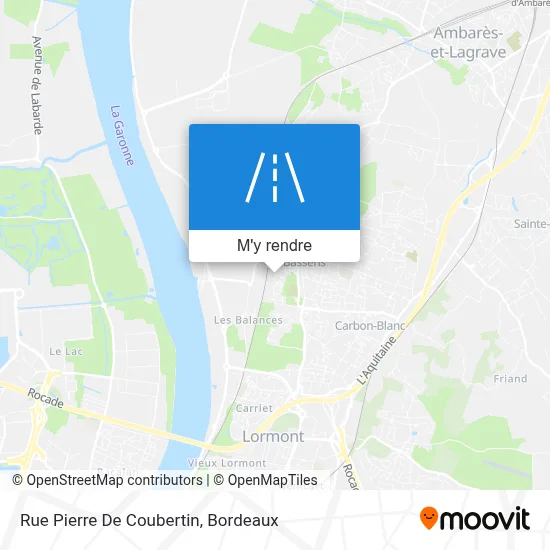 Rue Pierre De Coubertin plan